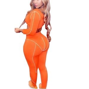 Orange two piece set